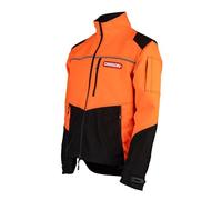 Oregon - Chaqueta Protect Pro Alta Visibilidad, Chaqueta EPI Profesional Resistente al Agua, Reflectante, con Tejido Elástico y Ventilación para Trabajos Forestales, Talla S
