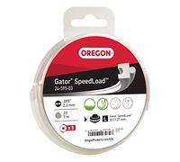 Oregon Gator SpeedLoad - Juego de 3 discos de repuesto para cortadora, tamaño grande, 2,4 mm x 7 m, color blanco (24-595-03)