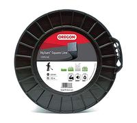 Oregon Hilo Cuadrado de Corte para Desbrozadora 3mm x 155m | Hierba, Maleza, Vegetación y más, Hilo de Nylon de Gran Resistencia, Compatible con la Mayoría de Modelos Estándar