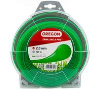 Oregon Hilo para Desbrozadora, Recambio de Hilo de Nylon para Cortacésped, Jardinería y Bricolaje, Universal, Hilo Redondo, Bobina de 2 mm x 127 m, Color: Verde (69-358-GR)