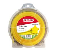 Oregon Hilo para Desbrozadora y Cortacésped, Hilo de Corte Color Amarillo, Cinco Filos en Estrella, Compatible con Todas las Desbrozadoras Estándar, 2mm-155m ( 69-448-Y)