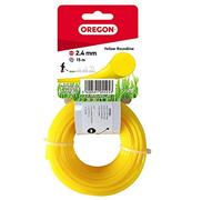 Oregon Hilo Redondo para Desbrozadora 2.4mm x 15m, Amarillo | Hierba, Maleza, Vegetación y más, Hilo de Nylon de Gran Resistencia, Compatible con la Mayoría de Modelos Estándar