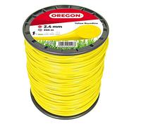 Oregon Hilo Redondo para Desbrozadora 2.4mm x 264m, Amarillo | Hierba Alta, Maleza y Vegetación Densa, Hilo de Nylon de Gran Resistencia, Compatible con la Mayoría de Modelos
