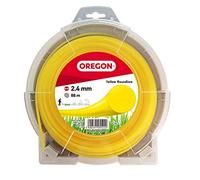 Oregon Hilo Redondo para Desbrozadora 2.4mm x 88m, Amarillo | Hierba Alta, Maleza y Vegetación Densa, Hilo de Nylon de Gran Resistencia, Compatible con la Mayoría de Modelos