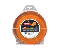 Oregon Hilo Redondo para Desbrozadora 2.4mm x 88m, Naranja | Césped, Maleza y Ramas, Hilo de Nylon de Gran Resistencia para Jardinería Compatible con la Mayoría de Modelos Estándar