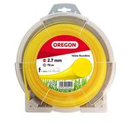 Oregon Hilo Redondo para Desbrozadora 2.7mm x 70m, Amarillo | Corta Hierba Alta, Maleza y Vegetación Densa, Hilo de Nylon de Alta Resistencia, Compatible con la Mayoría de Modelos