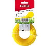 Oregon Hilo Redondo para Desbrozadora 3mm x 15m, Amarillo | Hierba, Maleza, Vegetación y más, Hilo de Nylon de Gran Resistencia, Compatible con la Mayoría de Modelos Estándar