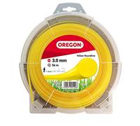Oregon Hilo Redondo para Desbrozadora 3mm x 56m, Amarillo | Hierba, Maleza, Vegetación y más, Hilo de Nylon de Gran Resistencia, Compatible con la Mayoría de Modelos Estándar