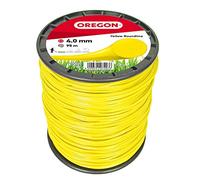 Oregon Hilo Redondo para Desbrozadora 4mm x 95m, Amarillo | Hierba, Maleza, Vegetación y más, Hilo de Nylon de Gran Resistencia, Compatible con la Mayoría de Modelos Estándar
