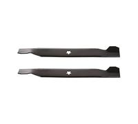 OREGON Kit de 2 Cuchillas para Cortacésped, 49cm con Montaje Estrella 5 Puntas, Sustituye Husqvarna 138497, Apto para LT125, YTH125, Jonsered LR10, 12, 13, LT14, YTH16, Socio 12-95