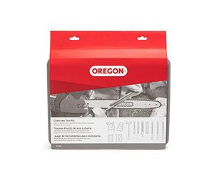 Oregon Kit Premium de Mantenimiento de Cadena de Motosierra, Estuche Rígido | Incluye Afilador con Limas, Mango, Medidor de Profundidad, Tornillo de Banco, Cuña de Leñador y Accesorios