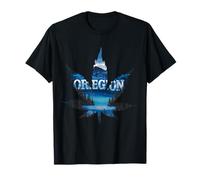 Oregon Leaf para Viajar a Oregon Camiseta