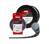Oregon Hilo para Desbrozadora Nylium Silencio, Cable de Repuesto de Perfil Redondo para Desbrozadoras de Batería, 2.0mm, Bobina de 126m(800009)