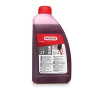 Oregon Aceite de Motor de 2 Tiempos, Mineral Semisintético para Mezcla, Combustión Limpia, Bajo Contenido de Cenizas, Protege el Motor y Mejora su Rendimiento, 2T, 1 Litro (O10-6366)