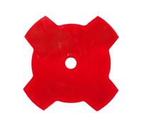 Oregon One-For-All 295500-0 - Cuchilla desbrozadora universal de 3 dientes para césped y malas hierbas para máquinas Stihl, Husqvarna, Mitox, Echo, Kawasaki y otras máquinas, color rojo, 1,4 x 230 mm