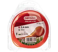Oregon Orange Round Hilo Redondo para Desbrozadora 2.4mm, Césped, Maleza y Ramas, Hilo de Nylon de Gran Resistencia para Jardinería Compatible con la Mayoría de Modelos Estándar, 2.4mm x 15m