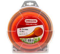 Oregon Hilo para Desbrozadora, Recambio de Hilo de Nylon para Cortacésped, Jardinería y Bricolaje, Universal, Hilo Redondo, Bobina de 2,4 mm x 88 m, Color: Naranja (69-364-OR)
