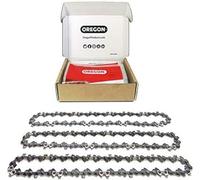 Oregon Pack de 3 Cadenas de Motosierra 3/8" LP para Espadas de 35cm -52 Eslabones, 1.3mm - Cadena de bajo retroceso compatible con Husqvarna, McCulloch, Ryobi, Bosch y muchas más