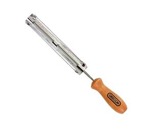 Oregon Q13252C - Mango para limas (7/32-5,5mm) | Con guías de ángulo para afilar cadenas de motosierra de 1 cm (Q13252C)