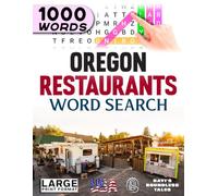 Oregon Restaurants Word Search: Large Print