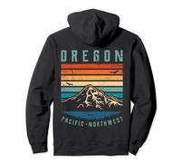 Oregon Retro Montañas | Portland Mt. Hood Vintage Mountains Sudadera con Capucha
