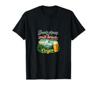 Oregon Scenic Views and Craft Brews Gráfico Camiseta