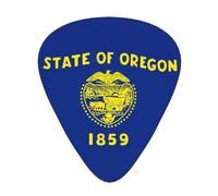 Oregon State Flag - 12 púas de guitarra por paquete, disponibles en 3 grosores diferentes, adecuadas para guitarras eléctricas, ukeleles, etc.