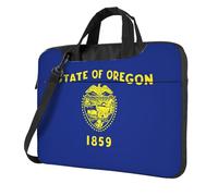 Oregon State Flag - Funda portátil para laptop de un solo hombro, compatible con 13 a 15.6 pulgadas, Negro -, 15.6 inch