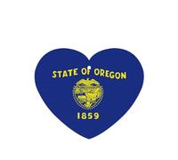 Oregon State Flag Printing - Juego de 10 tarjetas ambientadoras perfumadas para coche, para decoración de coche