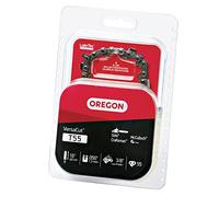 Oregon T55 VersaCut - Cadena de motosierra para barra de 40,6 cm, 55 eslabones de transmisión, chsin de retroceso bajo compatible con Stihl, Craftsman, McCulloch y más, color plateado
