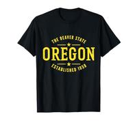 Oregon The Beaver State Estd 1859 - Recuerdo de Viaje Vintage Camiseta