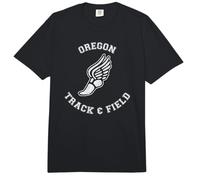 Oregon Track & Field Distressed Retro Classic 80s Comfort Colors Adult Heavyweight T-Shirt