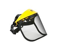 Oregon Visera de Seguridad con Malla Metálica Protectora, Protección Facial Ajustable, de aleación de acero y policarbonato, Negro, amarillo
