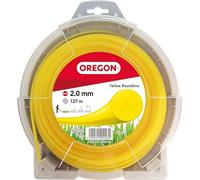 Oregon Hilo Redondo Amarillo para Desbrozadoras y Cortacésped, Nailon de Calidad Profesional, Compatible con la Mayoría de Modelos, 2 mm x 127 m (69-358-Y)