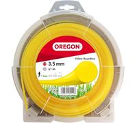 Oregon Hilo Redondo Amarillo para Desbrozadoras y Cortacésped, Nailon de Calidad Profesional, Compatible con la Mayoría de Modelos, 3,5 mm x 124 m (69-377-Y)
