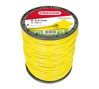 Oregon Hilo para Desbrozadora y Cortacésped, Hilo de Corte Color Amarillo, Cinco Filos en Estrella, Nylon Calidad Premium, Compatible con Todas las Desbrozadoras Estándar, 2.4mm-332m ( 69-455-Y)