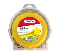 Oregon Hilo para Desbrozadora y Cortacésped, Hilo de Corte Color Amarillo, Cinco Filos en Estrella, Nylon Calidad Premium, Compatible con Todas las Desbrozadoras Estándar, 3mm-71m ( 69-460-Y)