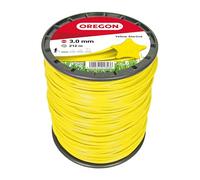 Oregon Hilo para Desbrozadora y Cortacésped, Hilo de Corte Color Amarillo, Cinco Filos en Estrella, Nylon Calidad Premium, Compatible con Todas las Desbrozadoras Estándar, 3mm-212m ( 69-461-Y)