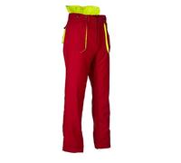 Oregon Yukon Pantalones de Seguridad para Motosierra, Protección Anticorte, Ropa de Trabajo, Color Rojo, Tallas S - 3XL