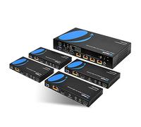 Orei 1 x 4 HDMI 2.0 Extensor Divisor sobre CAT5/5e/6 con IR - MAX 395 pies (120 m) a 1080p, 2K x 4K @ 30 Hz