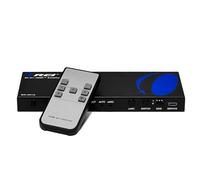 OREI 8K eARC HDMI 2.1 Switch 4x1, conmutador con Extractor de Audio UltraHD soporta hasta 4K @ 120Hz PS5, Juegos, Remoto Contorl IR EDID HDCP 2.3 - Salida óptica, Auriculares L/R (BK-401A)