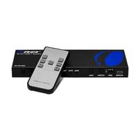 OREI 8K eARC HDMI 2.1 Switch 4x1, conmutador con Extractor de Audio UltraHD soporta hasta 4K @ 120Hz PS5, Juegos, Remoto Contorl IR EDID HDCP 2.3 - Salida óptica, Auriculares L/R (BK-401A)
