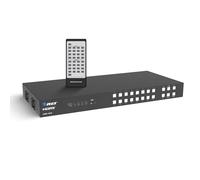 OREI Conmutador de matriz HDMI de 16 x 16: 4K a 60Hz 18Gbps, HDR10+/Dolby Vision, reducción de escala 4K a 1080p, extracción de audio, soporte ARC, gestión EDID, control LAN/RS232/IR