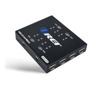 OREI Conmutador de matriz USB 2.0 4x4, multioperativo, conmutación dual, cable USB 4 x