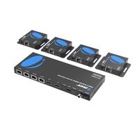 OREI Divisor Extensor HDMI 1x4 múltiple sobre un Solo Cable CAT6/7 1080P con gestión EDID remota IR - hasta 165 pies - Loop out - Baja latencia - Soporte Completo