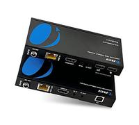 OREI Extensor HDMI sobre LAN - Cable único CAT5e/CAT6A/CAT7 sin comprimir 1080p @ 60Hz - Hasta 400 pies - Soporta KVM - Teclado remoto control USB - Digital Full HD