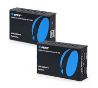 OREI Extensor USB a través de Ethernet de hasta 330 pies - Extiende señales USB 2.0 a través de LAN Ethernet con 2 Puertos - Cable de alimentación, extensión de Larga Distancia y Soporte para Todos