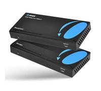 Orei - Ultra HD HDMI extensor 18 G HDBaseT sobre sola Cat5e/Cat6 Cable 4 K @ 60 Hz con doble mando a distancia por infrarrojos - hasta 100 m - alimentación a través de cable - RS-232 - Zero Latency