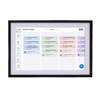 Oreilet 10.1in Calendario Digital, HD Touchsid Electronic Chore Chart & Family Planner Plan de Comidas, Marco de Imagen Calendario Inteligente para Horarios Diarios sin Problemas (EU Plug)
