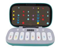 Oreilet 2026 Nueva Máquina Juego Ritmo, Juguete Piano Electrónico Empuje Rápido Mano con Música y Luz, Juego Rompecabezas Máquina de Empuje Rápido de Ritmo para Niños (Verde